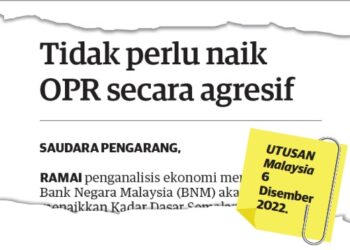 KERATAN akhbar Utusan Malaysia
6 Disember 2022.
