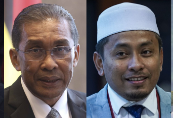 DARI kiri: Ronald Kiandee, Takiyuddin Hassan, Ahmad Fadhli Shaari dan Ahmad Tarmizi Sulaiman.