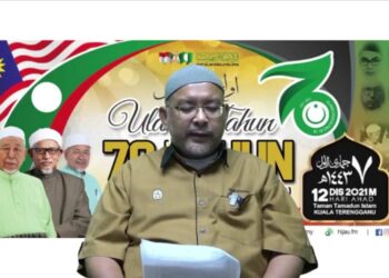 WAN Sukairi Wan Abdullah dalam sidang akhbar sambutan ulang tahun Pas ke-70 secara dalam talian, hari ini.