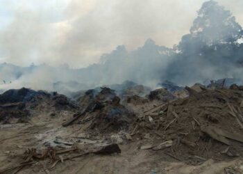 ANTARA kawasan yang dikesan berlaku pembakaran terbuka di Terengganu. - IHSAN JAS 