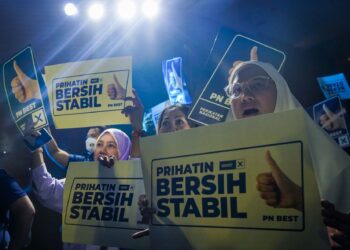 MANIFESTO Perikatan Nasional (PN) adalah penyambungan dasar-dasar yang dibuat ketika Muhyiddin Yassin memegang jawatan Perdana Menteri.  –  UTUSAN/MUHAMAD IQBAL ROSLI