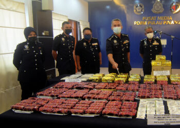 SEBAHAGIAN dadah yang dirampas daripada sindiket pengedaran dadah dalam operasi dilakukan polis di sekitar daerah Seberang Perai Utara (SPU) dan Seberang Perai Tengah (SPT), Pulau Pinang.
