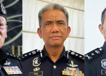 DARI kiri: WAN HASSAN WAN AHMAD, FISOL SALLEH dan VICTOR SANJOS