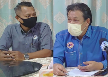 MOHAMMAD SALEZAN MOHD. SALLEH (kiri) dan ZAINI ATAN