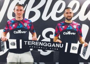 IVAN Mamut (kiri) dan Domigoj Pusic  melengkapkan senarai pemain import TFC pada musim baharu, tahun ini.