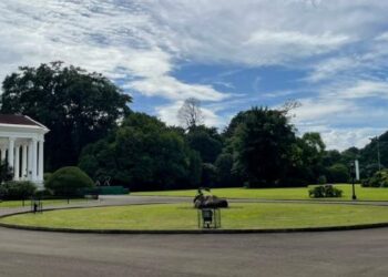 PEKARANGAN Istana Bogor, Jakarta.