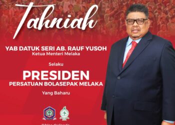 Ab. Rauf Yusoh dilantik sebagai Presiden Persatuan Bola Sepak Melaka.