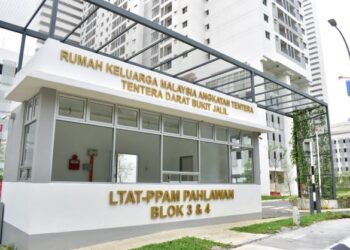 PERPINDAHAN masuk anggota ATM yang terpilih untuk program RKMAT-TD di Taman LTAT, Bukit Jalil dilakukan secara berperingkat bermula 18 November sehingga 10 Disember ini. - Ihsan Kementerian Pertahanan