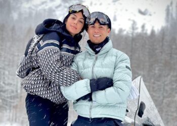 CRISTIANO Ronaldo bersama teman wanitanya, Georgina Rodríguez.