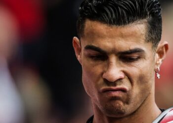 CRISTIANO Ronaldo akan meninggalkan Old Trafford. - AFP