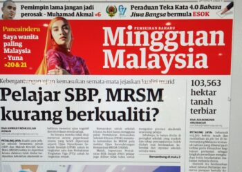Laporan Mingguan Malaysia 7 Mei lalu.