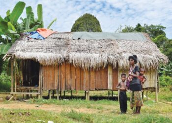 Gambar nilai kehidupan masyarakat kaum Bateq di Kampung Begoi, Pahang. – Utusan/Fadli Abd Razak