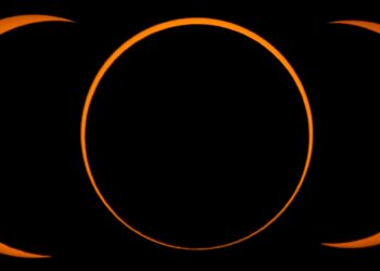Gerhana matahari cincin ini dirakam pada 2019 di Tanjung Piai, Johor.
