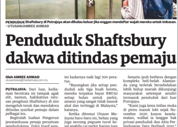 KERATAN AKHBAR UTUSAN MALAYSIA 30 NOVEMBER LALU.