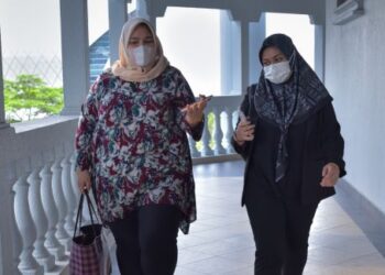 SITI Bainun Ahd Razali ketika hadir di Mahkamah Sesyen Kuala Lumpur, hari ini. - FOTO/M FIRDAUS M JOHARI