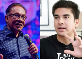 ANWAR IBRAHIM (kiri) dan SYED SADDIQ SYED ABDUL RAHMAN