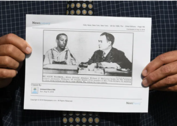KERATAN akhbar New York Daily News pada 1930 menunjukkan Alexander McClay Williams sebelum disabitkan kesalahan membunuh wanita kulit putih. - AGENSI