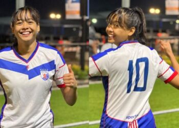 INTAN Serah menjadi pemain Malaysia pertama beraksi dalam Liga Premier Bola Sepak Wanita Amerika Syarikat apabila membuat penampilan sulung bersama New York Dutch Lions FC awal pagi tadi.