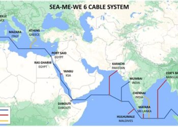 Sistem kabel dasar laut yang akan menghubungkan Malaysia dengan negara di Asia Tenggara, Asia Barat dan Eropah Timur.