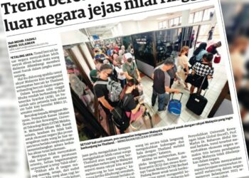KERATAN laporan Utusan Malaysia semalam.