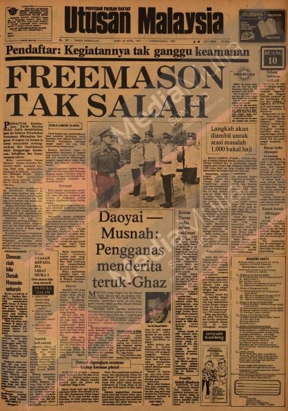 Mahathir freemason