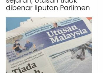 LAPORAN Utusan Online semalam.