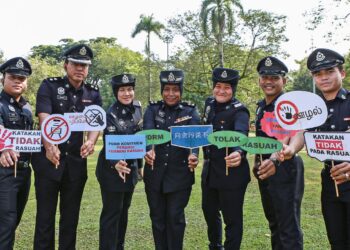BANYAK agensi penguatkuasaan termasuk Polis Diraja Malaysia (PDRM) menubuhkan Unit Pematuhan diketuai Pegawai Berintegriti Bertauliah (CeIO) yang dibentuk oleh Suruhanjaya Pencegahan Rasuah Malaysia (SPRM). – UTUSAN/AFIQ RAZALI