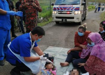 DUA kanak-kanak ditemukan mati lemas di dalam kolam tadahan air hujan di Taman Sutera, Kajang.