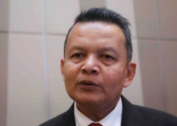 AMINUDDIN Awang pada majlis MoU antara NUTP dengan Syarikat Takaful Malaysia di Putrajaya. - UTUSAN/FAISOL MUSTAFA