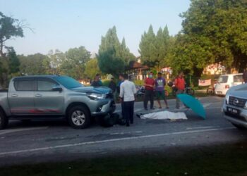 Pelajar yang maut selepas motosikal ditungganginya  melanggar sebuah kereta membuat pusingan-U di Jalan Tanjung Rambutan-Chemor semalam.