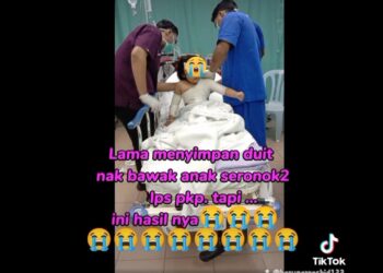 TANGKAP layar sebuah video berhubung kejadian kemalangan melibatkan seorang anak pelanggan yang melecur di sebuah hotel di Port Dickson, Negeri Sembilan.