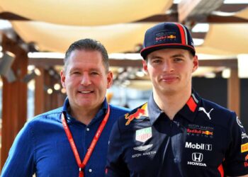 MAX bersama bapanya, Joss Verstappen.
