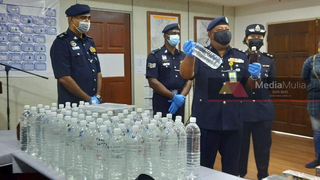 Warga Myanmar proses arak ditahan Warga Myanmar proses arak ditahan
