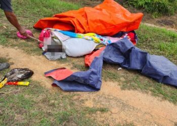 MAYAT lelaki ditemukan di tepi jalan di Kilometer 57, Jalan Gerik-Kuala Kangsar berhampiran Kampung Lubuk Merbau.