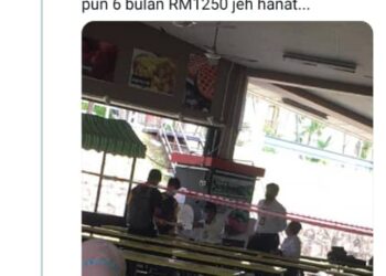 CIAPAN di Twitter Ketua Pengarah Kesihatan, Tan Sri Dr. Noor Hisham Abdullah berhubung kes tular pelajar Kolej Matrikulasi Perak di Gopeng dikenakan kompaun RM1,5000 kerana tidak pakai pelitup muka. -  GAMBAR MEDIA SOSIAL
