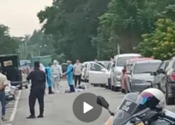 TANGKAP layar daripada sebuah video yang kononnya menyatakan seorang individu meninggal dunia akibat varian baharu Covid-19 yang didakwa berlaku di Senai, Johor.