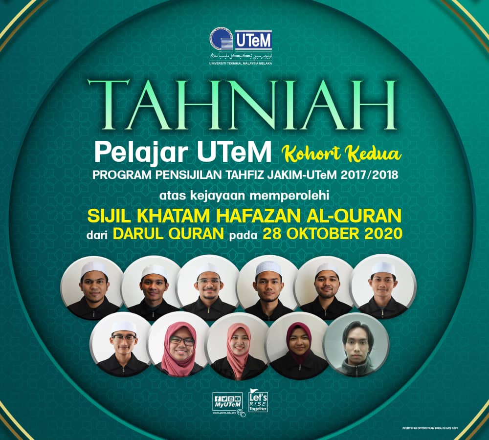 11 pelajar UTeM bergelar hafiz al-Quran - Utusan Digital