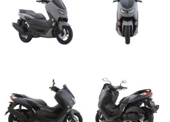 Warna baharu NMax untuk 2021 iaitu Icon Grey (atas) dan Power Grey (bawah).
