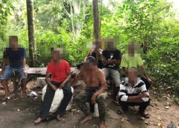 TUJUH lelaki berusia antara 44 hingga 61 tahun ditahan ketika leka berjudi daun terup dalam kawasan semak di Kampung Kubang Ikan di Kampung Raja, Besut.
