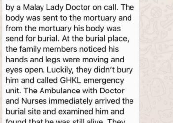 MESEJ tular yang mendakwa mangsa dari HKL disahkan mati akibat Covid-19 'hidup semula’ sebelum dikebumikan di tanah perkuburan.