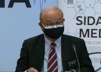 SHA'ARI Ngadiman ketika sidang akhbar khas di Kementerian Kesihatan di Putrajaya hari ini. - IHSAN KEMENTERIAN KESIHATAN