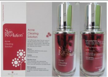 PRODUK Skin Revolution Acne Clearing Solution tidak dibenar dijual kerana mengandungi racun berjadual.