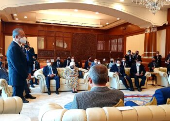 MUHYIDDIN Yassin memberi ucapan terakhir selepas mesyuarat terakhir kabinet Kerajaan PN