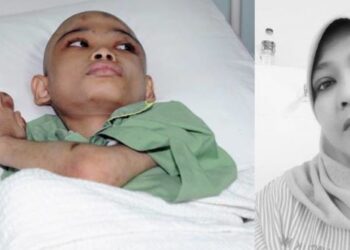 LOLANOPITA Sadi (kanan) meninggal dunia di HTAN Kuala Pilah petang tadi selepas sebulan menerima rawatan akibat masalah buah pinggang yang dihadapinya. Gambar kiri merupakan Allahyarham anaknya, Muhammad Firdaus Dullah yang meninggal dunia pada 2015.