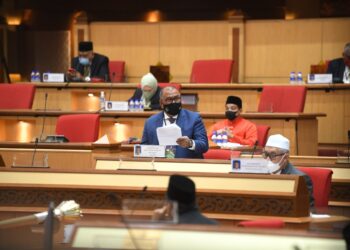 MOHD. Zolkafly Harun ketika penggulungan DUN Perak di Ipoh hari ini. - UTUSAN/IHSAN URUSETIA DEWAN NEGERI PERAK