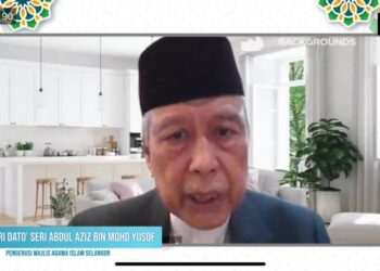 ABDUL Aziz Mohd. Yusof berucap ketika melancarkan Kempen Bulan Pembebasan Riqab secara maya hari ini.