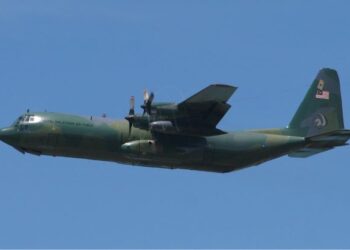 MODEL C-130 Hercules mampu beroperasi lagi sehingga tahun 2040 menerusi program naik taraf keupayaan pesawat pengangkut taktikal TUDM. – Ihsan TUDM