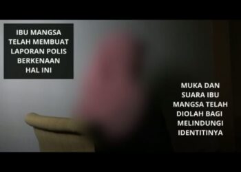 tangkap layar video sumpah laknat ibu mangsa yang tular dalam media sosial baru-baru ini.