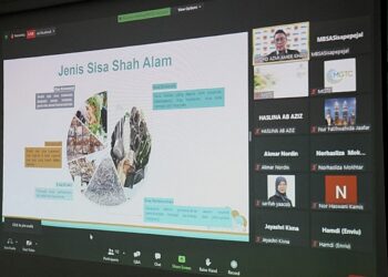 WEBINAR tentang penggunaan plastik sekali guna yang diadakan melibatkan MBSA, Kementerian Alam Sekitar dan GIZ semalam. - UTUSAN / ABDUL RAZAK IDRIS