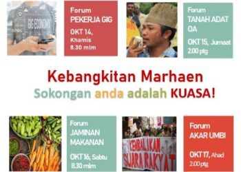 Gabungan Marhaen adalah satu kesinambungan pergerakan Jaringan Rakyat Tertindas (JERIT) yang dipimpin oleh ramai aktivis Parti Sosialis Malaysia (PSM).